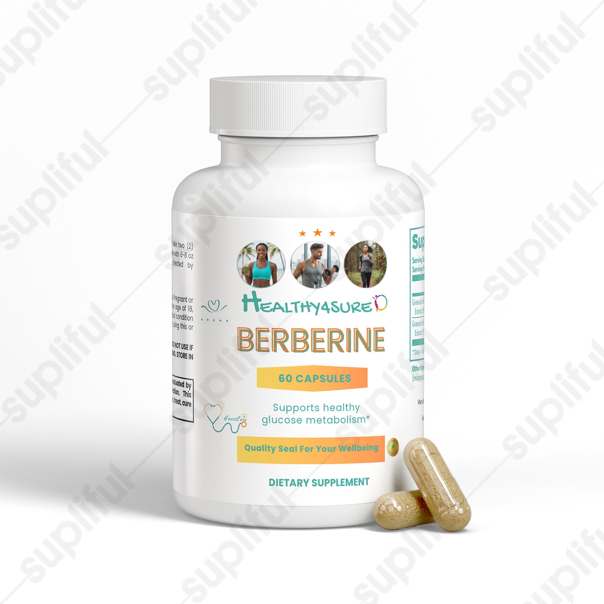 Berberine regulate Blood Sugar Cholesterol Balance Cardiovascular Well-Being Healthy4Sure