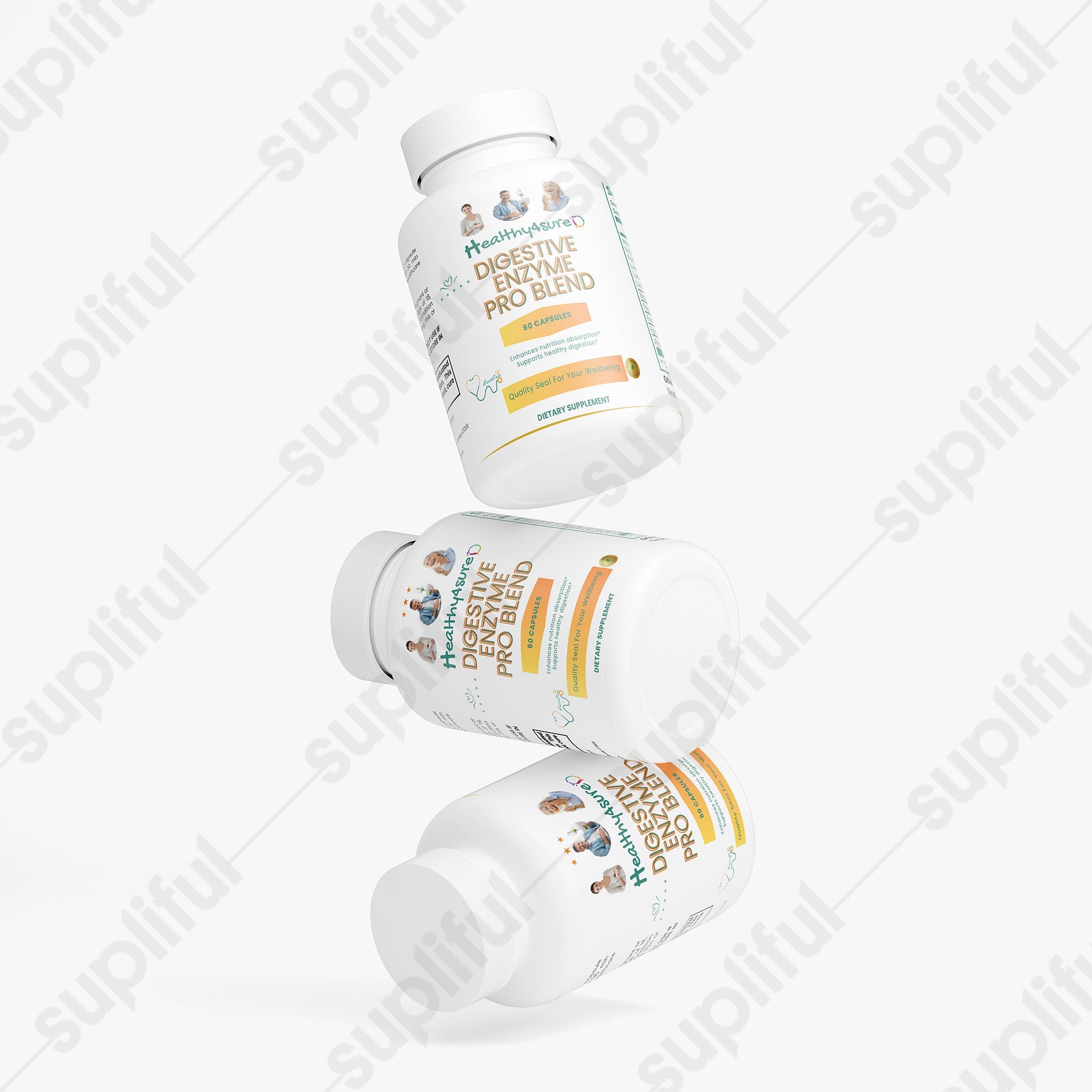 Digestive Enzyme Pro Blend Support Bloating Indigestion Overall Gut Health Healthy4Sure