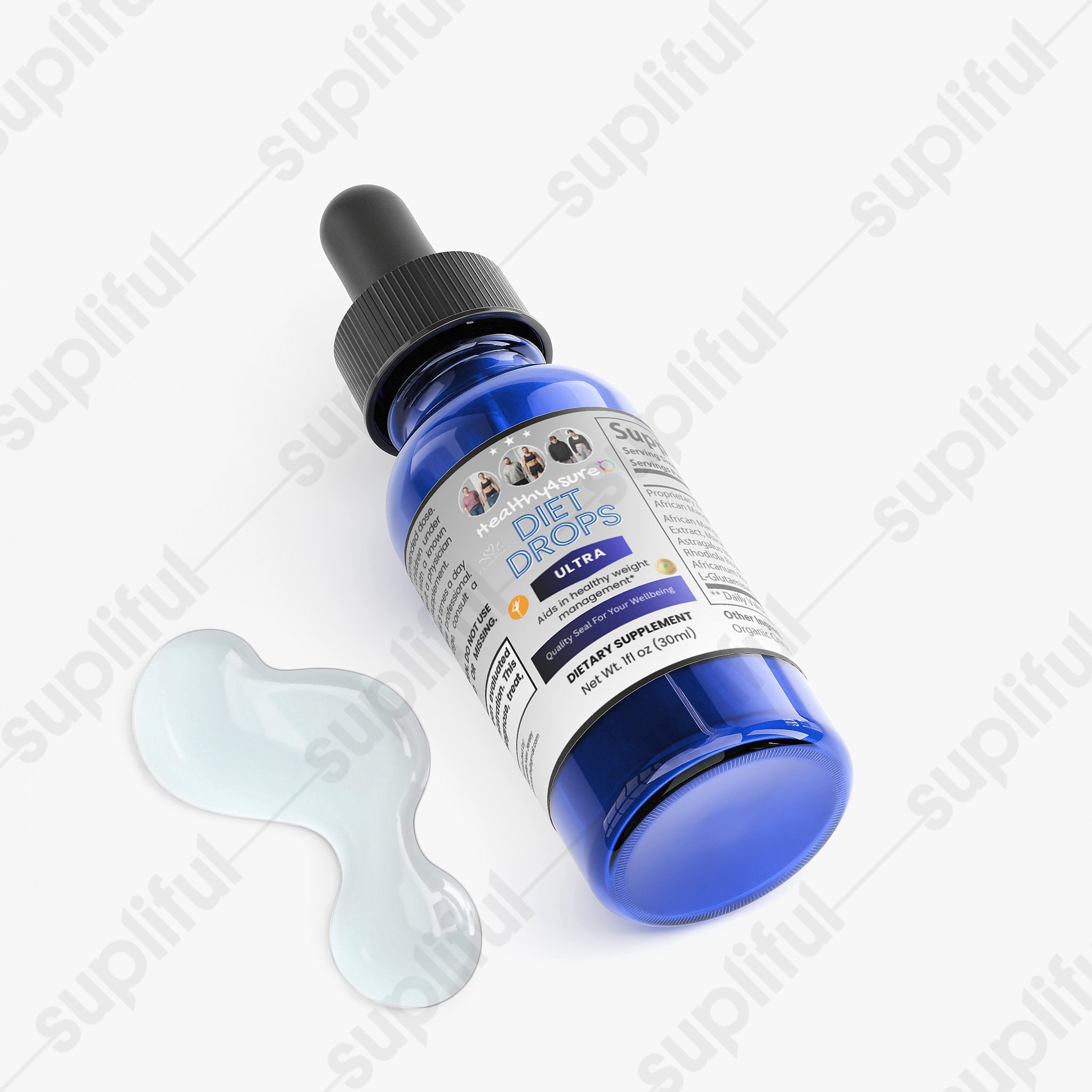 Diet Drops Ultra 1 oz Concentrated Formula Boost Metabolism Curb Appetite Healthy4Sure