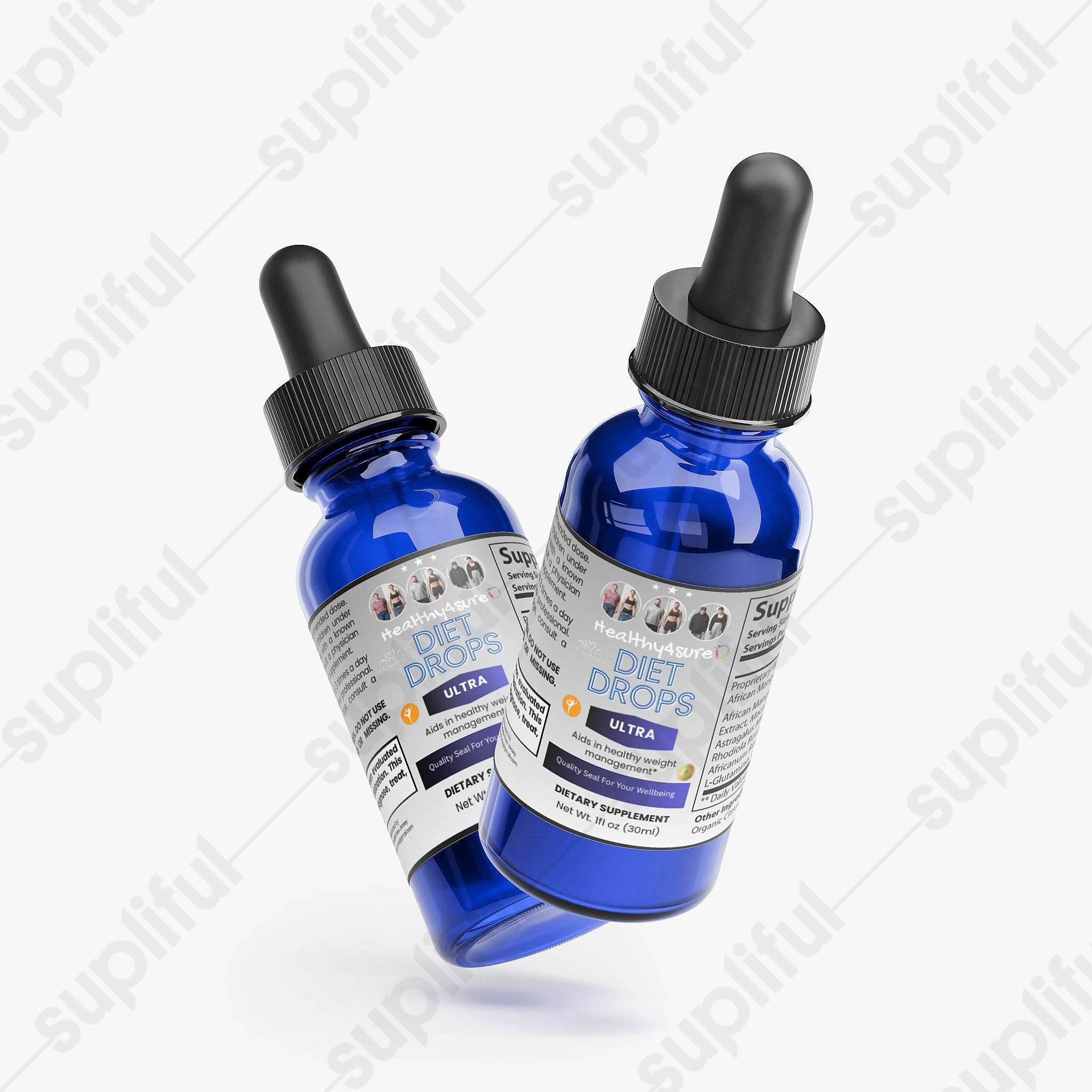 Diet Drops Ultra 1 oz Concentrated Formula Boost Metabolism Curb Appetite Healthy4Sure
