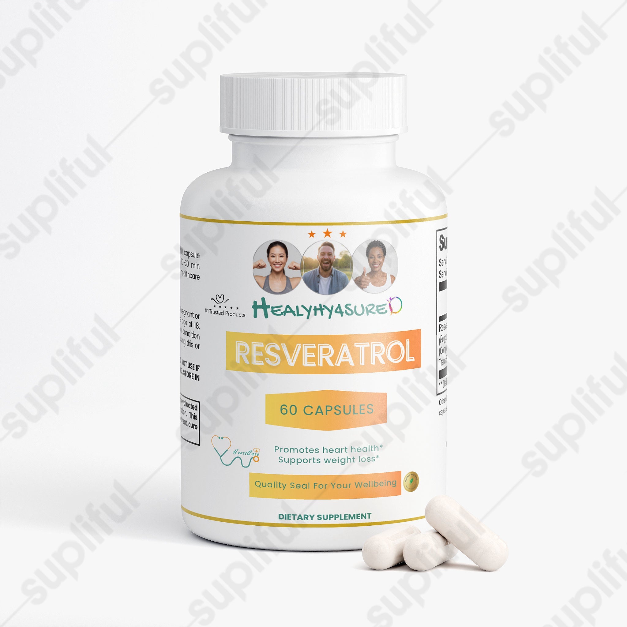Resveratrol 50% 600mg Healthy4Sure
