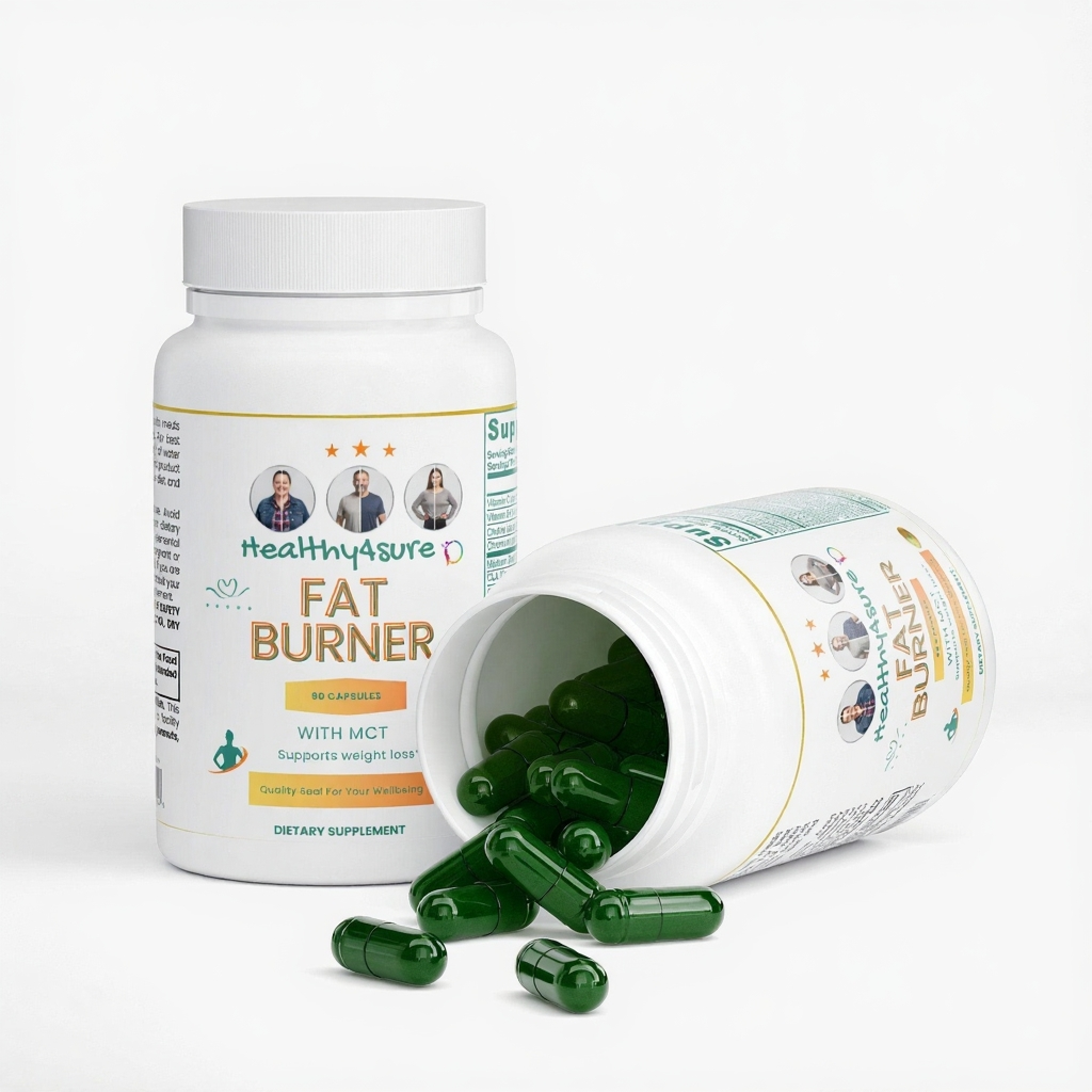 Fat Burner with MCT Formulated Enhanced Fat Oxidation Promotes Energy Healthy4Sure
