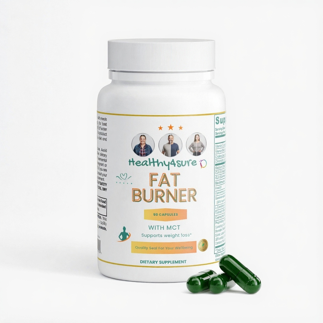 Fat Burner with MCT Formulated Enhanced Fat Oxidation Promotes Energy Healthy4Sure