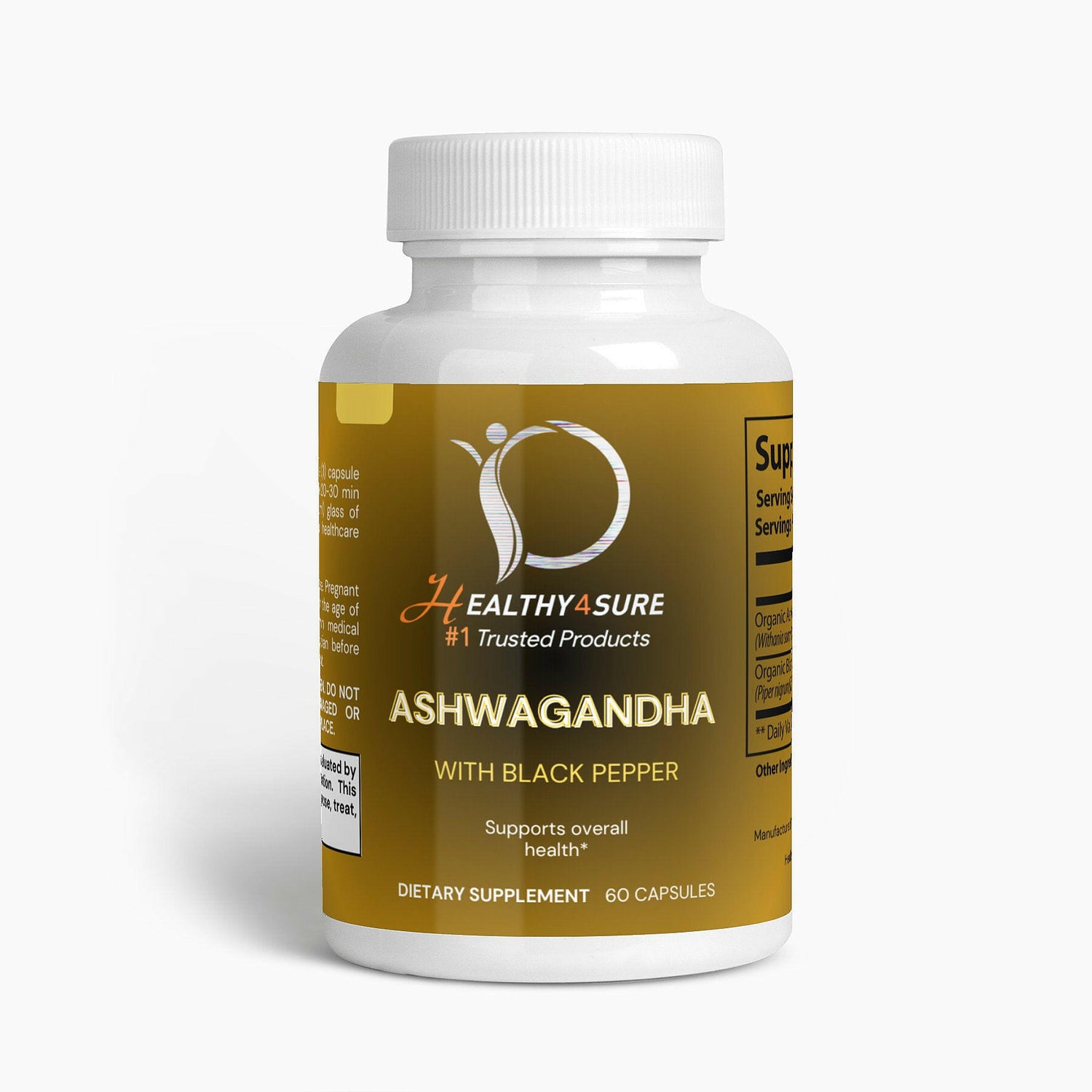 &quot;Ashwagandha Natural Stress Relief, Energy Boost, and Enhanced Wellness&quot;-Healthy4Sure