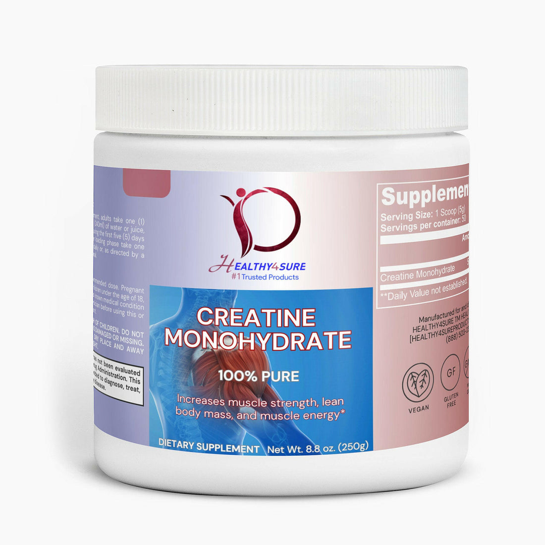 &quot;Creatine Monohydrate: Maximize Muscle Growth, Strength, and Performance&quot;-Healthy4Sure