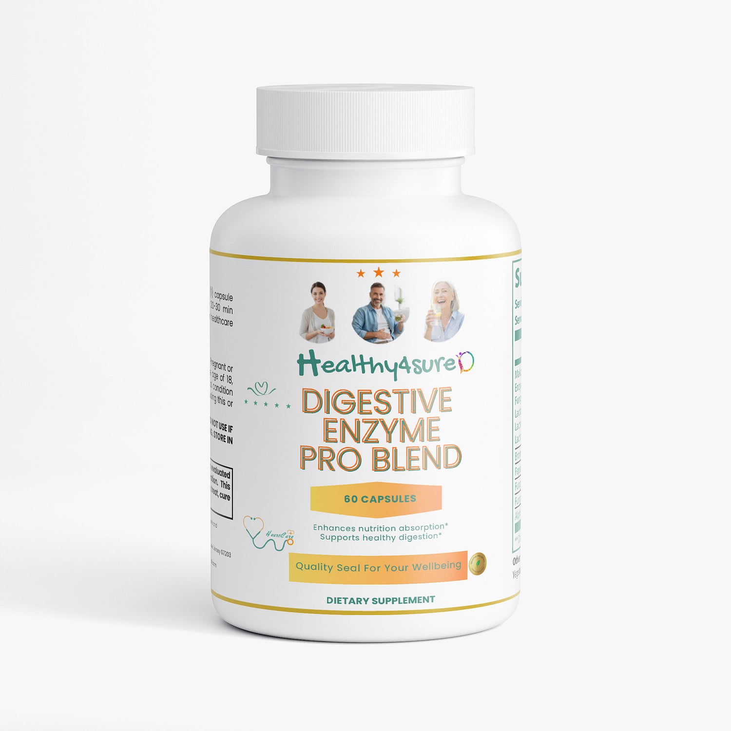 Digestive Enzyme Pro Blend Support Bloating Indigestion Overall Gut Health