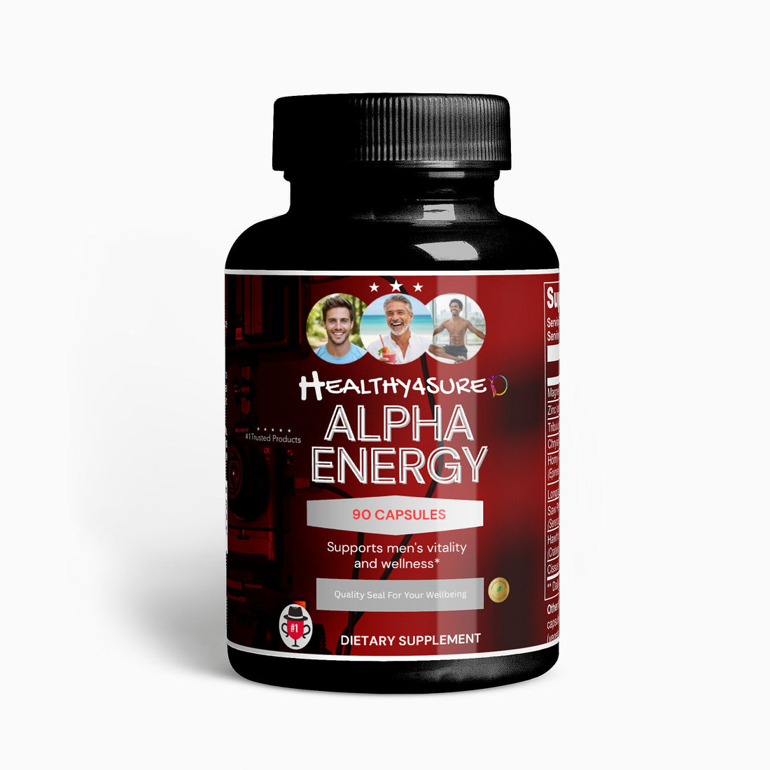 Alpha Energy Sustained Mental and Physical Vitality Stamina. Healthy4Sure