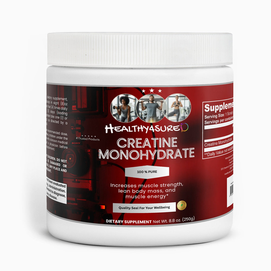 Creatine Monohydrate Fuel High-intensity Workouts Enhance Muscular Strength Healthy4Sure