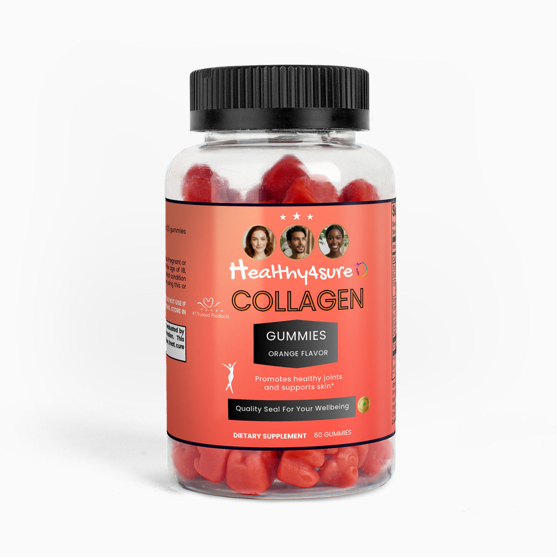 Collagen Gummies Skin Elasticity Joint Health Strengthen Connective Tissues Healthy4Sure