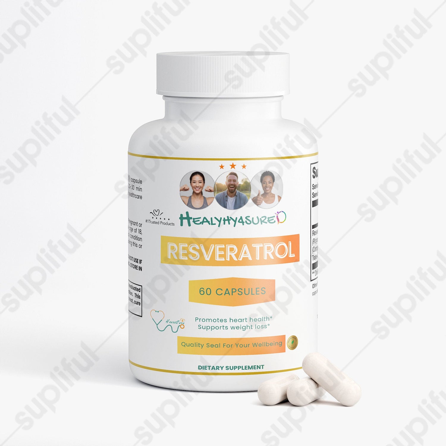 Resveratrol 50% 600mg Healthy4Sure
