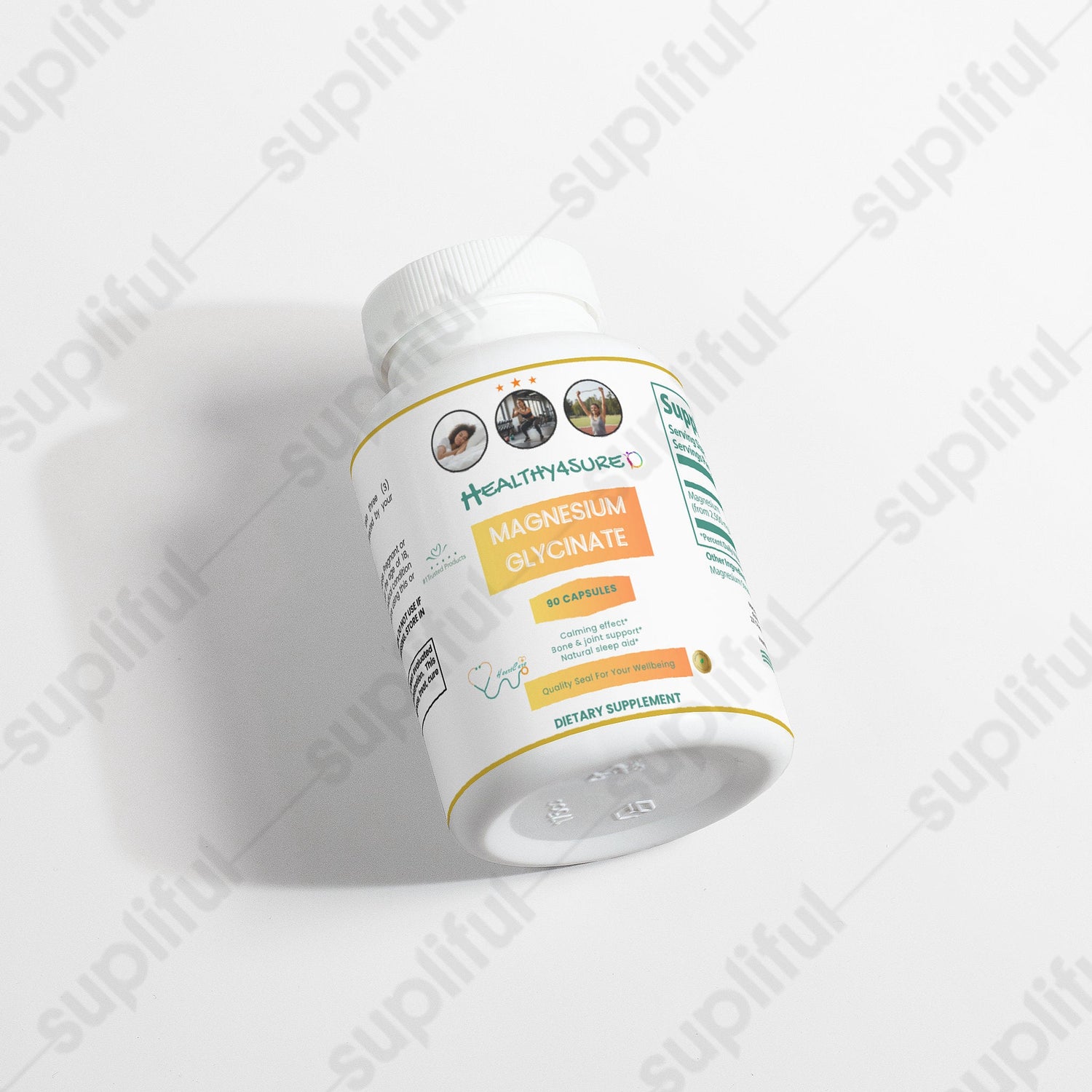 Magnesium Glycinate, Promotes Restful Sleep Cellular Health &amp; Energy Metabolism Healthy4Sure