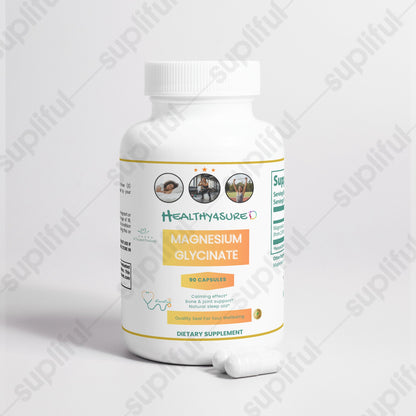 Magnesium Glycinate, Promotes Restful Sleep Cellular Health &amp; Energy Metabolism Healthy4Sure