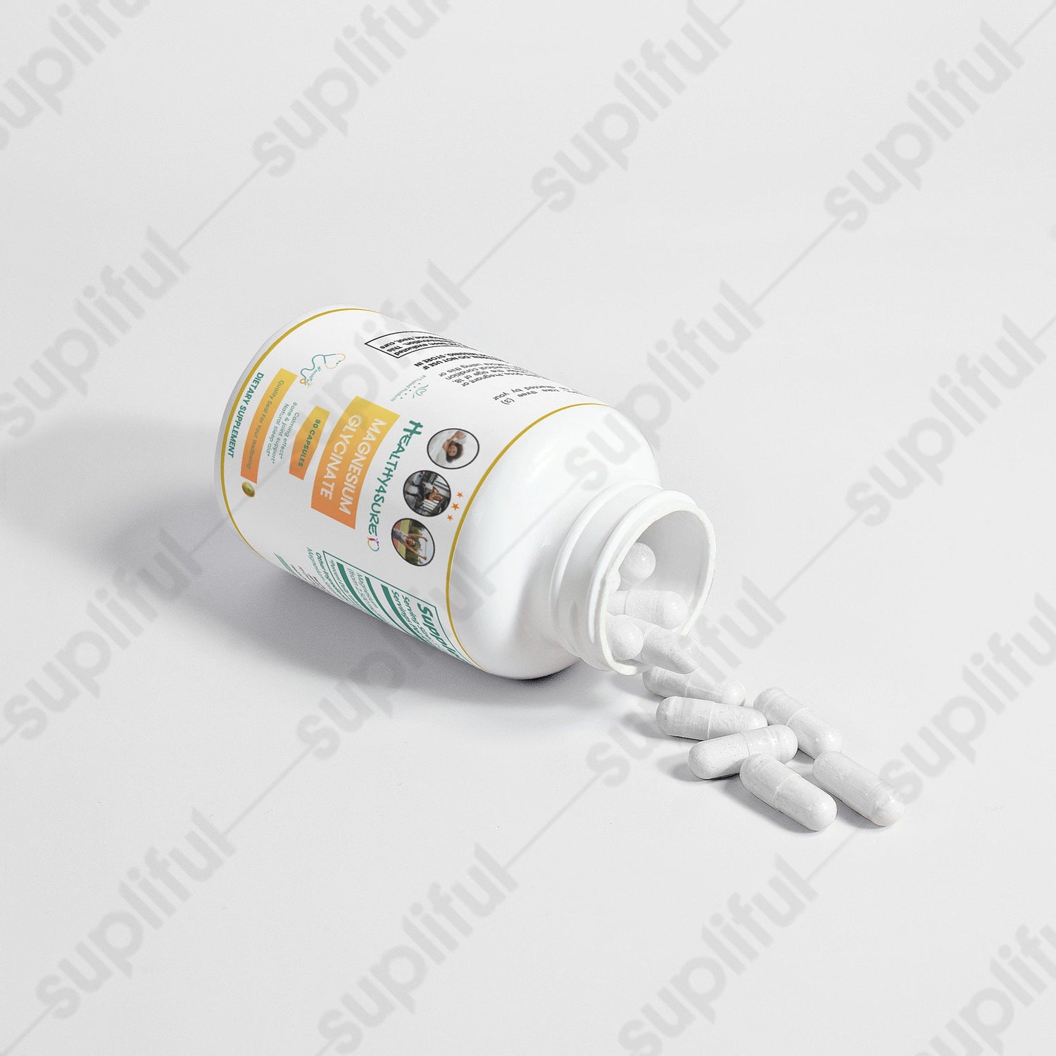 Magnesium Glycinate, Promotes Restful Sleep Cellular Health &amp; Energy Metabolism Healthy4Sure