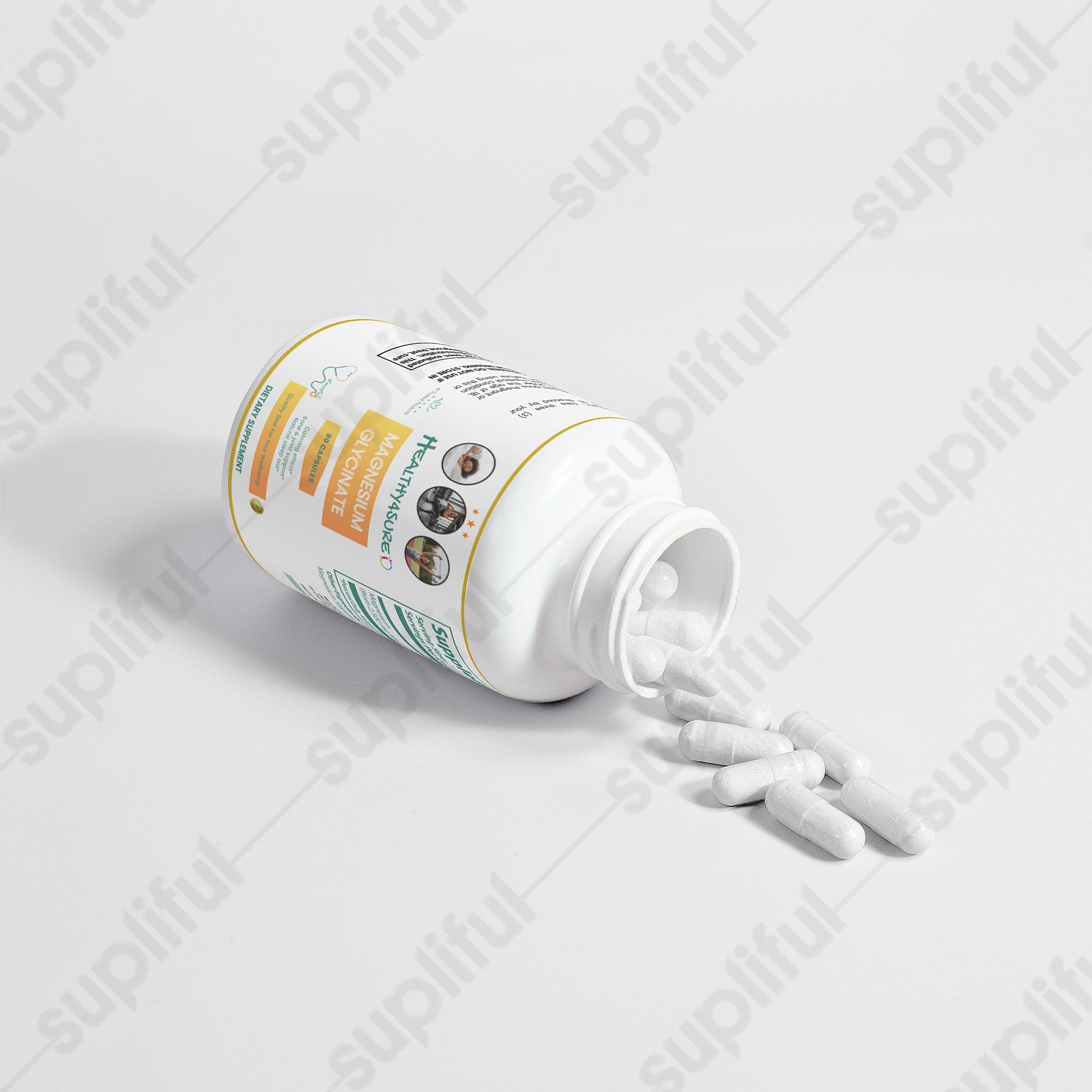 Magnesium Glycinate, Promotes Restful Sleep Cellular Health &amp; Energy Metabolism Healthy4Sure