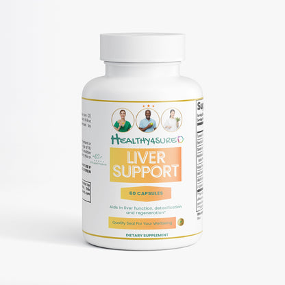 Liver Support Natural Detoxification hepatic wellness formula Healthy4Sure