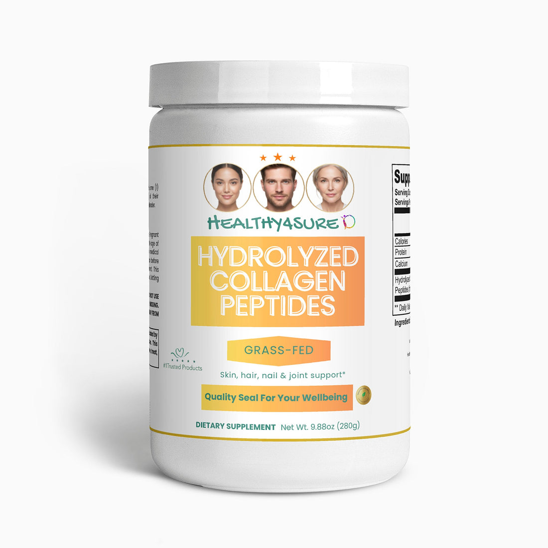 Grass-Fed Hydrolyzed Collagen Peptides Healthy4Sure