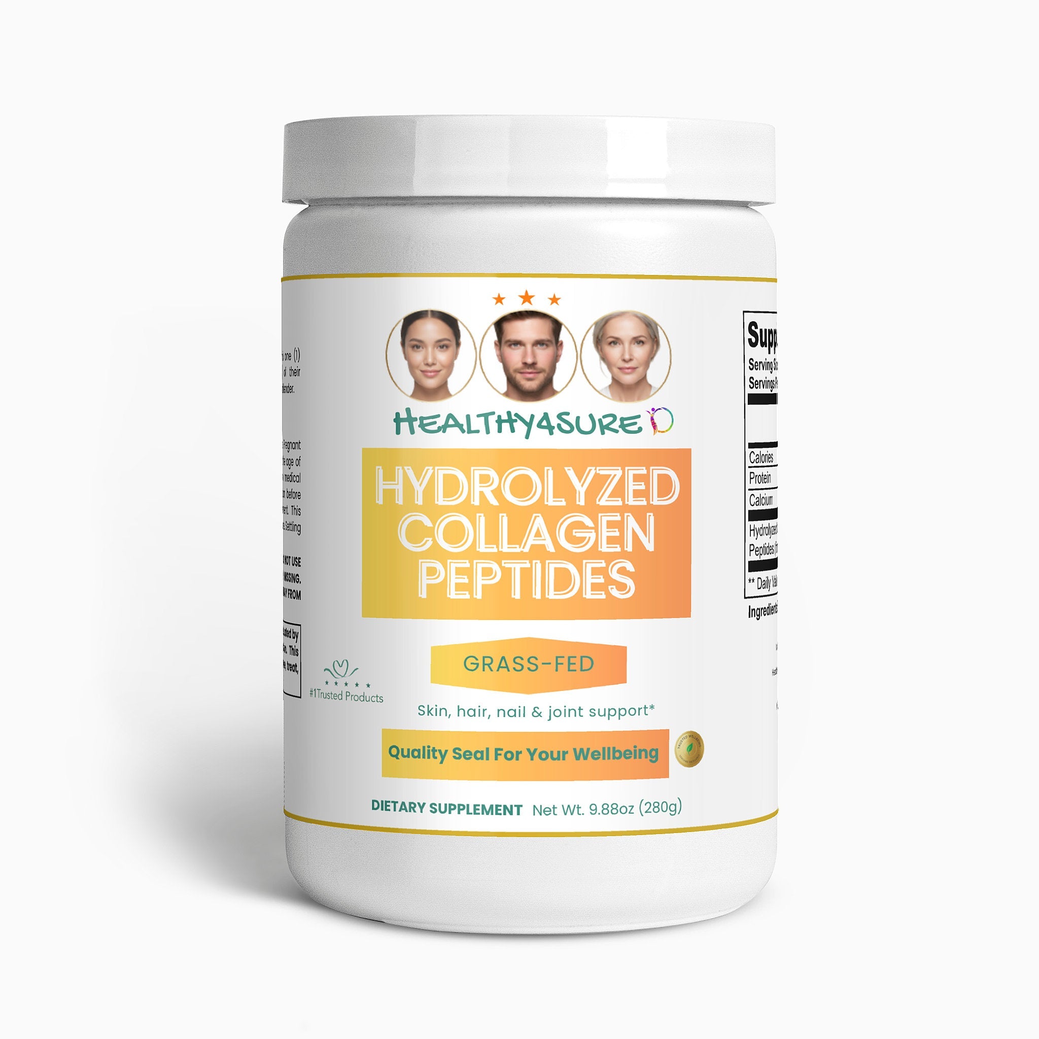 Grass-Fed Hydrolyzed Collagen Peptides Healthy4Sure