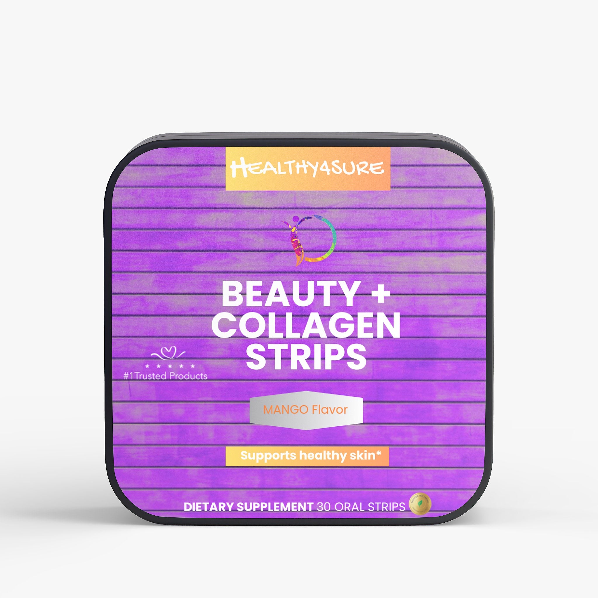Beauty + Collagen Strips Vitamin E Antioxidant Nutrient Protect Cells Oxidative Stress Healthy4Sure
