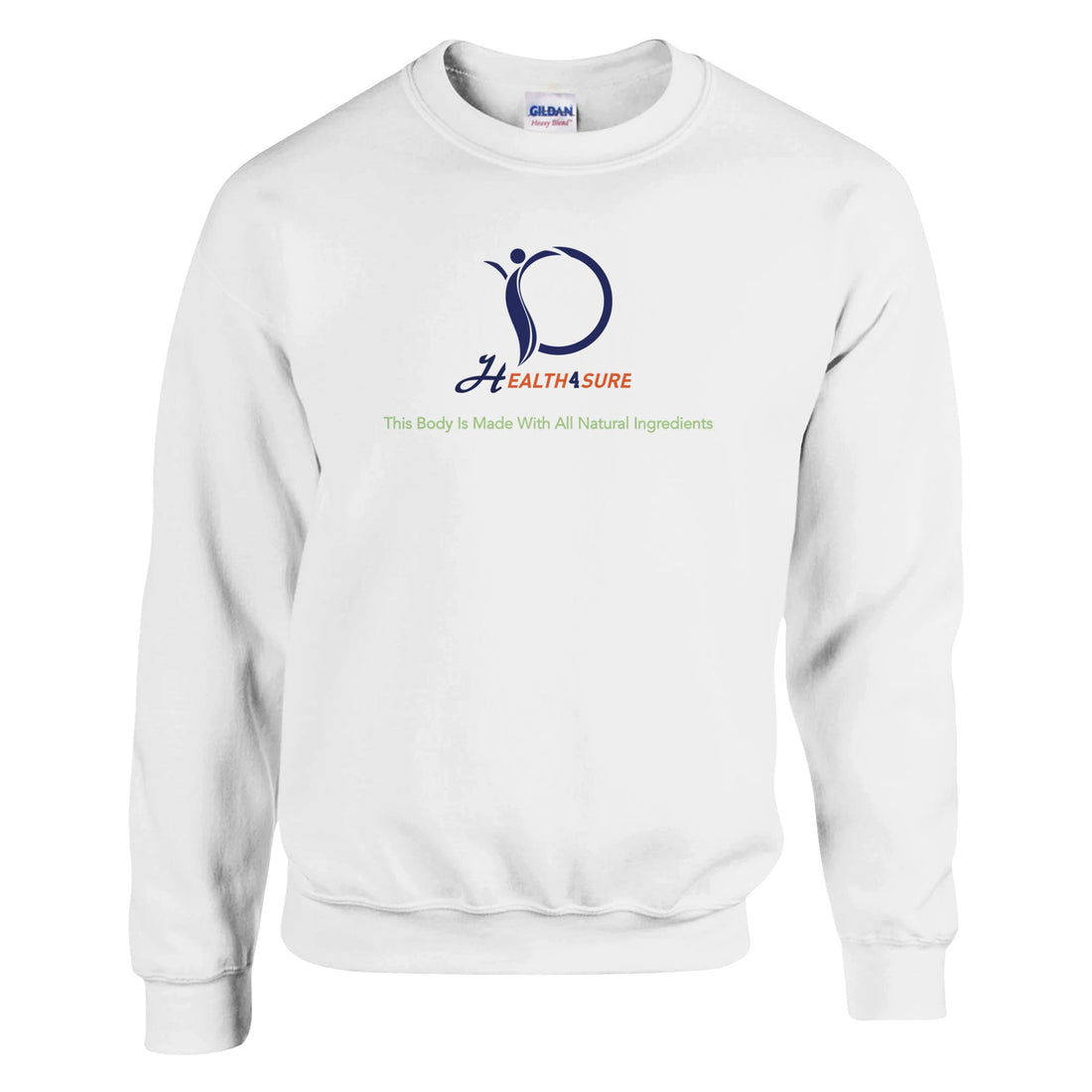 Classic Unisex Crewneck Sweatshirt | Gildan® 18000 White-healthy4sure