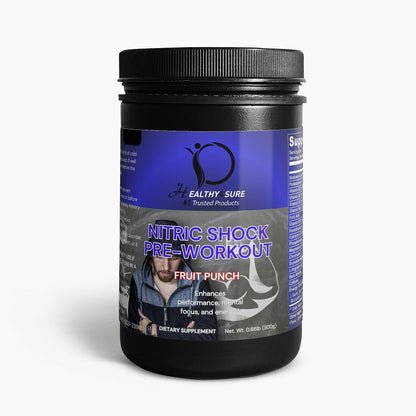 Nitric Shock Pre-Workout Powder (Fruit Punch)-Healthy4Sure