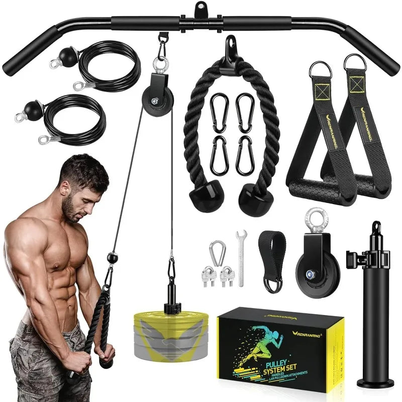 RENRANRING Fitness LAT and Lift Pulley System