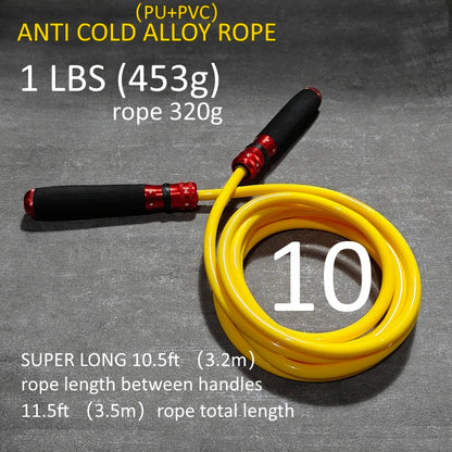 8mm Thick PVC 340 GRAMS Heavy Professional Quality Long 3.2 Meters Fitness Rope Healthy4Sure