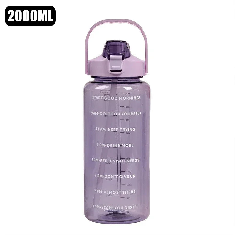 Fitness Motivational Quotes Large Portable Sports Fitness Water Bottle Healthy4Sure