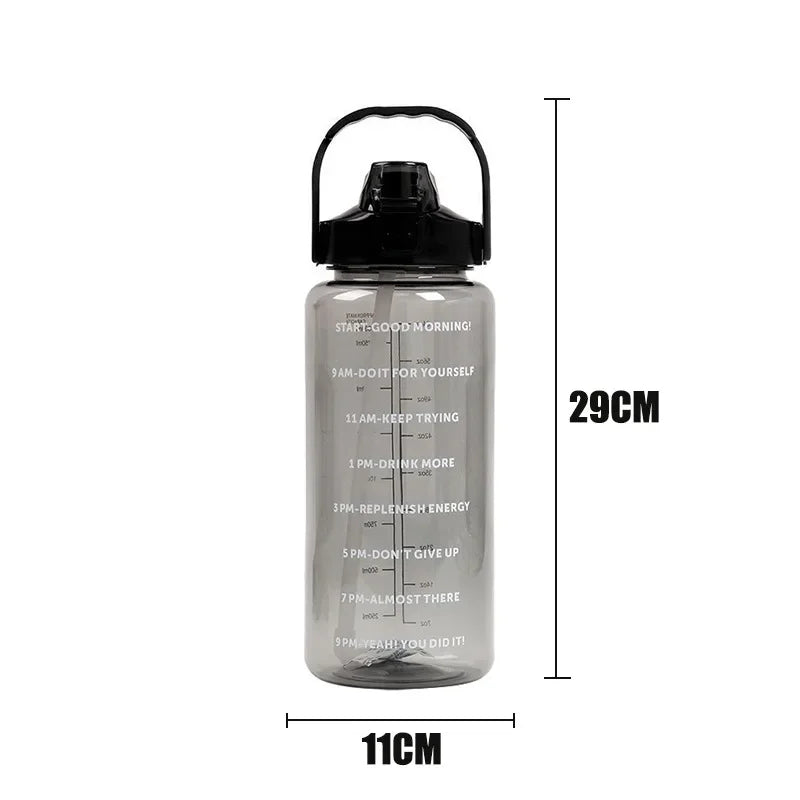 Fitness Motivational Quotes Large Portable Sports Fitness Water Bottle Healthy4Sure