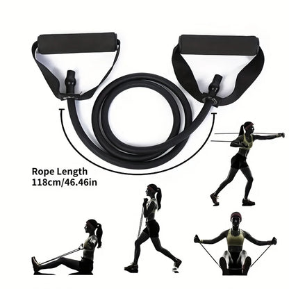 1pc 4-Level Resistance Bands with Handles-Healthy 4 Sure