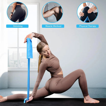 Yoga Pilates Resistance Long Stretch Elastic Exercise Band Healthy4Sure