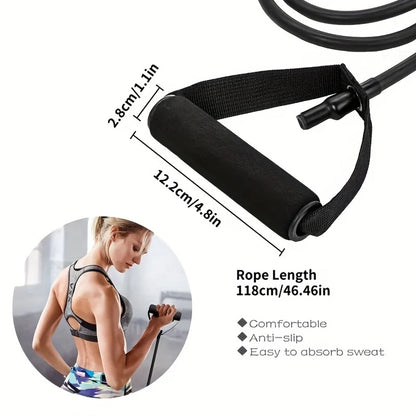 1pc 4-Level Resistance Bands with Handles-Healthy 4 Sure