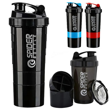 3 Layers Shaker Protein Bottle  Cup Large-Healthy 4 Sure