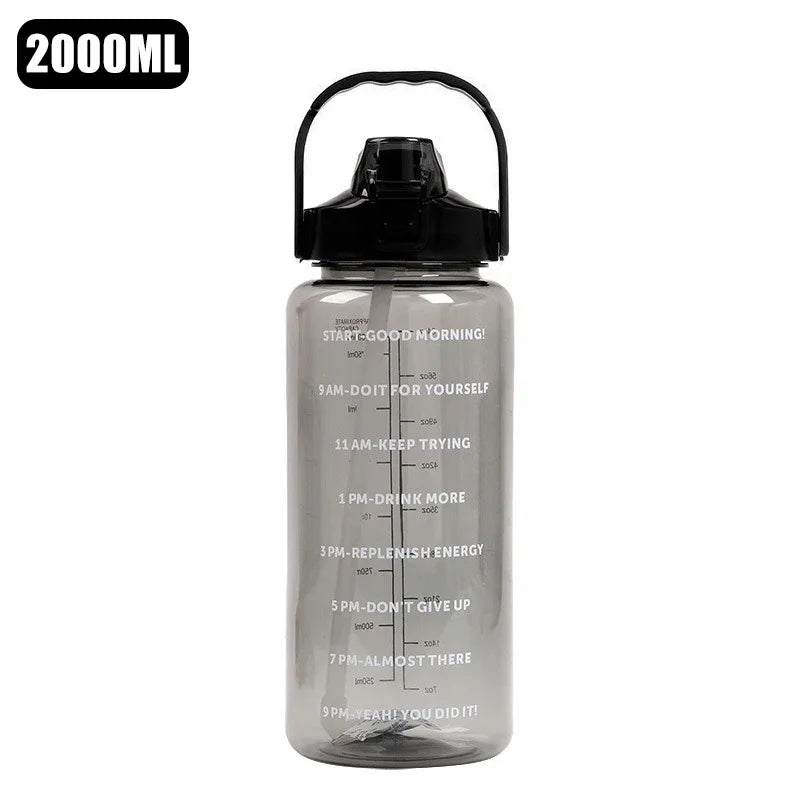 Fitness Motivational Quotes Large Portable Sports Fitness Water Bottle Healthy4Sure