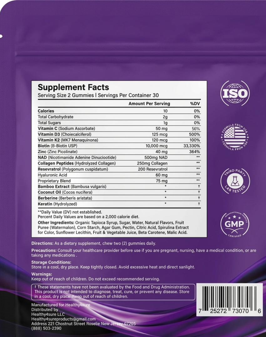 The Smarter Anti-Aging Gummy Healthy4Sure
