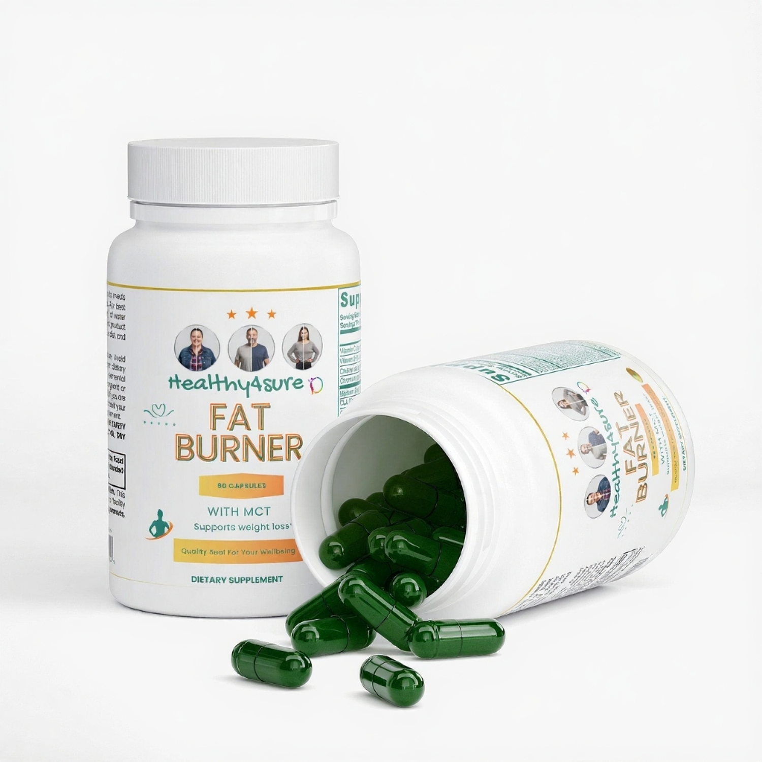 Fat Burner with MCT Formulated Enhanced Fat Oxidation Promotes Energy Healthy4Sure